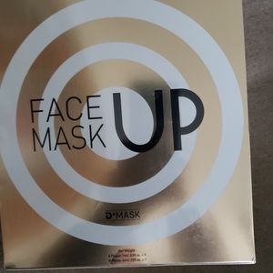 DMask Face Up Mask System - Deluxe Edition - 9 Treatment Set w/Brush - NIB